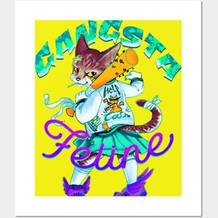 Feline Gangsta Posters and Art